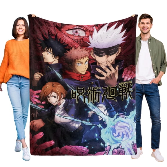 Throw Blanket for Jujutsu Kaisen Soft Warm Bed Couch Flannel Blanket for Kids Boys Girls Gifts Home Decor 30x40 Inch