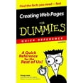 thumbnail image 1 of Pre-Owned Creating Web Pages for Dummies (R) Quick Reference, 1 of 1