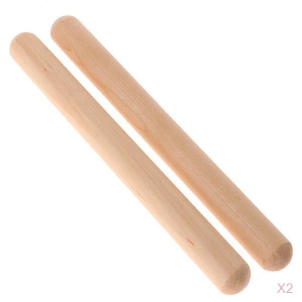 2 Pares de Baquetas de , Instrumentos Musicales de Percusión, Parte de Accesorios, Regalos para Yuyangstore Ritmo palos para niños