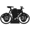 thumbnail image 1 of BEADCEST 1Pack Retro Table Clock Metal Bicycle Shape Mechanical Flip for Desktop Use, 1 of 4