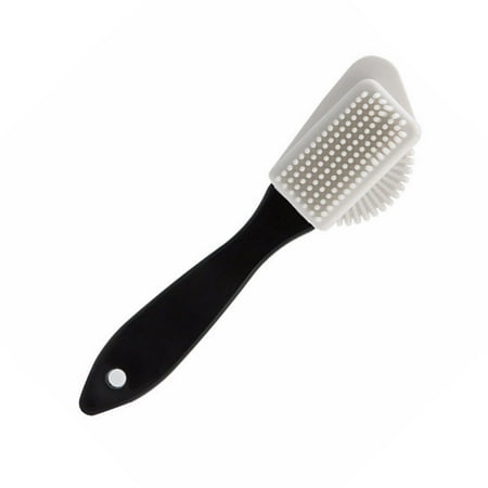 

Shoe Bruches/Shoes Cleaning Soft Plastic 3 Sides Shoes Brush S Shape Boots Nubuck Suede Nice