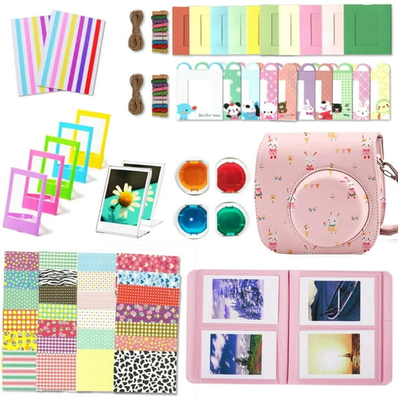 Leebotree Instant Camera Accessories Compatible with Instax Mini 11 Instant Film Camera Include Case/Album/Filters/Wall