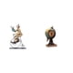 thumbnail image 1 of Figura de , estatua de resina, escultura, adorno de mesa, obra de arte creativa, figura de globo terráqueo, reloj de mesa, ideal para la oficina, 1 of 8