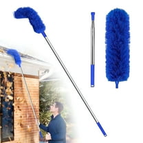 ACDANC Gutter Cleaning Tool From Ground - Gutter Cleaning Tools Adjustable Gutter Cleaner | No Ladder Needed Rain Gutter Cleaning Tool Easy Remove Leaves And Debris Under Gutter Hangers
