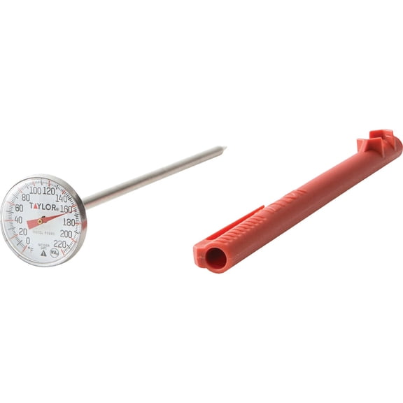 Taylor Precision Products 5989N Food Thermometer, Dial, Stainless Steel, 1-In. - Quantity 1