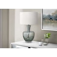 thumbnail image 2 of Lighting - 26"h - Table Lamp - Sea Green Glass - Ivory/Cream Shade, 2 of 3