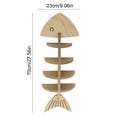 thumbnail image 4 of Novelty Wall Shelf Wooden Fish Skeleton Display Rack for Living Room Bedroom Bathroom Beach Coastal Home Decor by PALIFEUR, 4 of 7