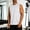 #359-White, variant on Ceisia Men's Solid Color Sleeveless Round Neck Tank Top Stretchy Nylon Spandex Casual Sports Fitness Vest Purple Gifts for Father XS