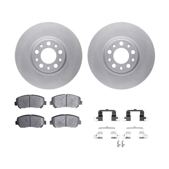 Front Brake Pad and Rotor Kit - Compatible with 2013 - 2016 Dodge Dart 2014 2015