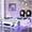 White, variant on LED Lighting, Pine Wood Bed, Twin - Soothing Glow for Bedroom with Race Car Bed