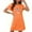 Orange, variant on Sakmal Cute Moomoos for Women Sleep Cloud-Like Black Plus Size Christmas Pajama Sleep Dress Crew Neck Short Sleeve Short Merry Christma Print Nightgowns S-2XL