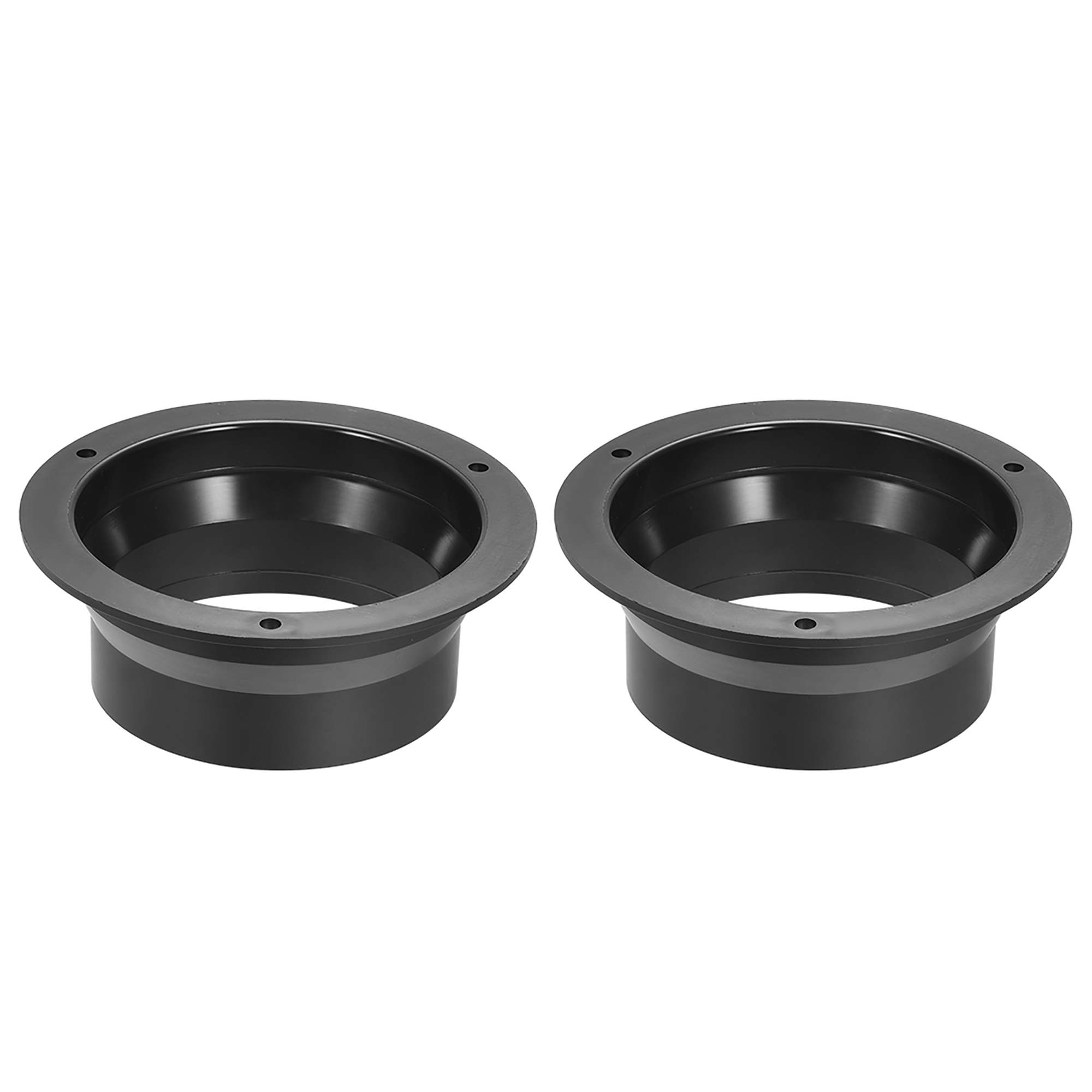 Duct Connector Black Cone Flange ABS Plastic Air Outlet Inlet Adaptor