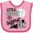 Pink and Fuchsia, variant on Inktastic Little Sister and Biggest Baseball Fan Girls Baby Bib