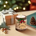 thumbnail image 2 of Toudaret Christmas Candle Holder,Wooden Merry Christmas Tealight Candle Holder, Xmas Tealight Holder, 2 of 8