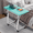 Bedside Computer Desk- Sky Blue, variant on Portable Adjustable Laptop Stand with Wheels, Rolling Bedside Desk for Sofa & Bed, Compact Computer Table for Bedroom, Dorm & Small Spaces, 8 Color Options