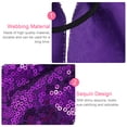 thumbnail image 4 of WORGEOUS 3 unids Halloween Halloween Bow Glitter Pein Bows Soporte de cola de lentejuelas para mujeres niñas, 4 of 9
