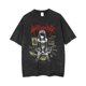 thumbnail image 1 of Camiseta con estampado gótico para hombre, ropa de calle de Hip Hop, Punk, Vintage, lavada, de gran tamaño, de verano, 1 of 5
