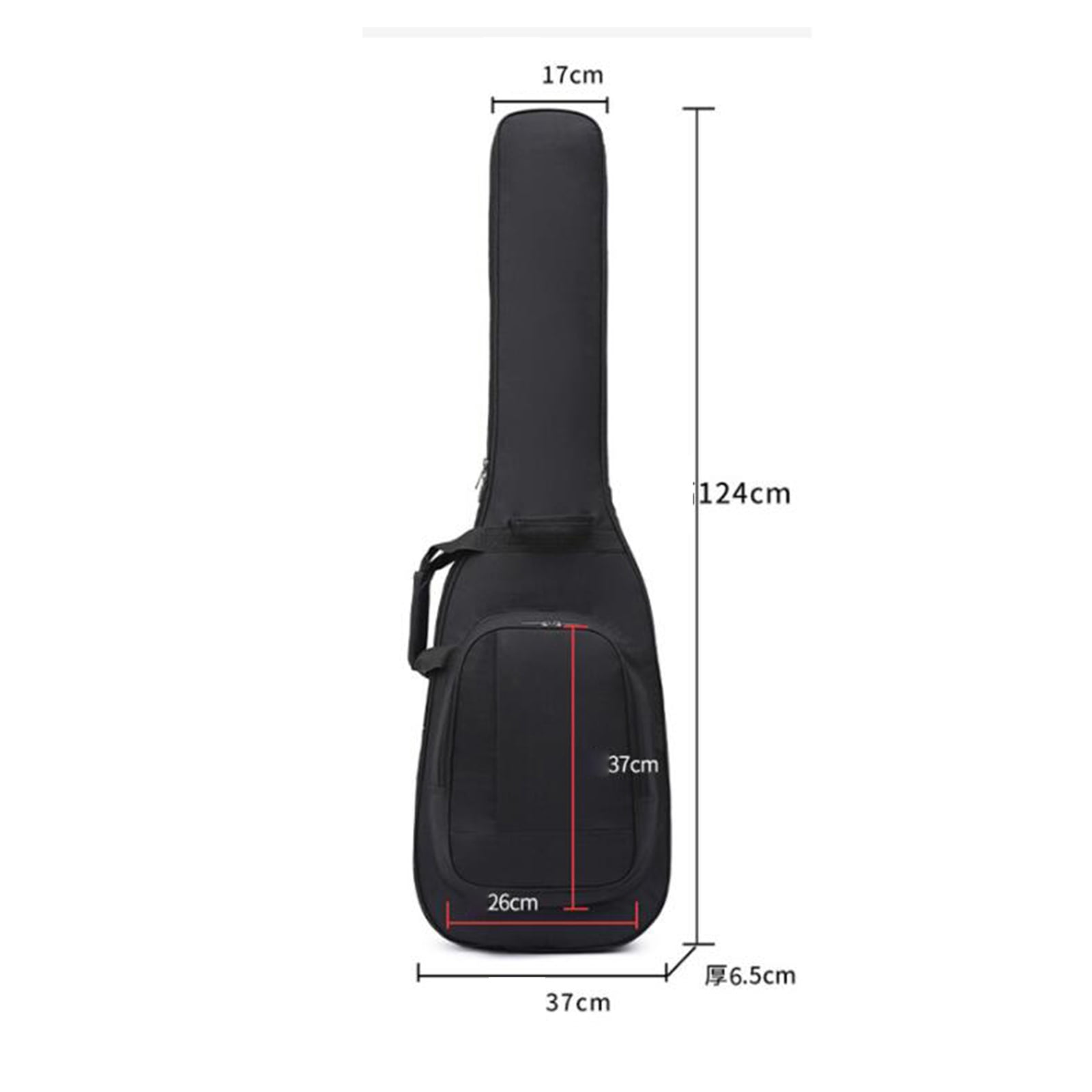 LeeQinersw Musical Instrument Bag Thick Padding with Shoulder Strap Waterproof with Padded bass bag