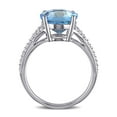 thumbnail image 4 of Everly Women's Topaz and Diamond 14k White Gold Ring, 4 of 7