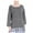 grey, variant on Max Studio London Womens Contrast-Trim Pullover Sweater, Grey, Small