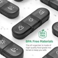 thumbnail image 5 of Pill Box 21 Grids 3 Times A Day Large Compartments Waterproof Dustproof Weekly Pill Organizer Portab, 5 of 5