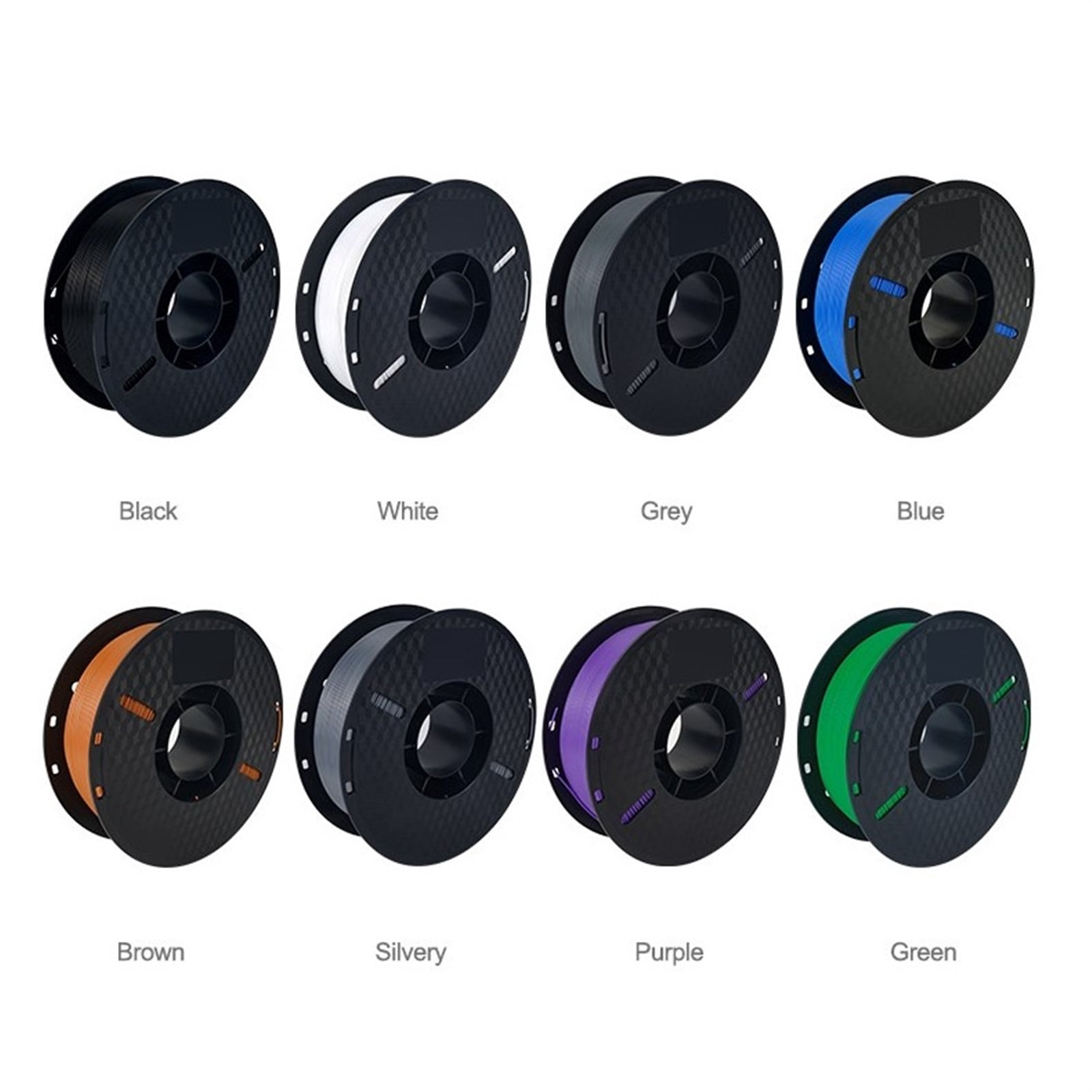 1.75mm PLA Solid Black Filament Fit Most 3D Printers, Easy-to-Print, No Pulling or Clogging, 1KG 3D Printer Accessories