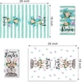 thumbnail image 4 of 2 Pack Easter Kitchen Towels Dish Towels, 18x26 Inch Seasonal Cloth Tea Towel Bunny Happy Easter Hand Towel Dishcloth Spring Holiday Flowers Cloth Towel for Home Housewarming Gift, 4 of 5