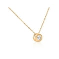 thumbnail image 2 of Pendentif Diamant Naturel en Or Jaune 14K avec Lunette Ronde 3/4ct, 2 of 2