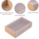 thumbnail image 3 of Paquete de 30 cajas rectangulares de cartón kraft marrón, de 6x3x1,5 pulgadas, con ventanas de PVC esmerilado para bombones, jabones artesanales y muestras de cosméticos., 3 of 7