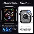 thumbnail image 2 of shiyou-Watch Screen Protector Compatible with Apple Watch Series 9/8/7 45mm, Tempered Glass Protector 3D Curved Full Coverage Anti-scratch, Auto-Dispersion Tech with Bubble Free for iWatch 9/8/7 45mm, 2 of 4