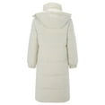 thumbnail image 3 of Vedolay Women Coats Winter Autumn Long Sleeve Loose Hooded Coat Cardigan Coat 2023 White,M, 3 of 3