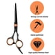 thumbnail image 3 of Kit de tijeras para cortar el cabello con tijeras de entresacar profesionales, cuchillas de acero inoxidable para peluquería, hogar y mascotas., 3 of 5