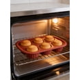 thumbnail image 4 of ROSOZ Set of 2 6-Cavity Swirl Donut Mold, Heavy Duty Silicone Pan for Cakes, Chocolate, and Baking, 4 of 7