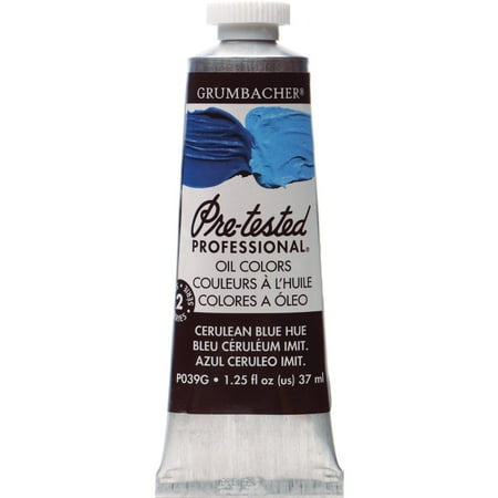 UPC: 0014173352873 | Grumbacher Pre-Tested Oil Color  37ml Tube  Cerulean Blue