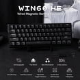 thumbnail image 2 of Teclado EPOMAKER Aula WIN60 HE 60% cableado magnético negro, 2 of 8