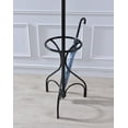thumbnail image 3 of ACME Bobbi Coat Rack with 12 Hooks, Umbrella Stand, Black, 3 of 4