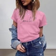 thumbnail image 2 of MEICHEN Women's Heart Graphic T Shirt Casual Short Sleeve Crew Neck Loose Fit Tee Summer Fashion Clothing for Women, 2 of 5