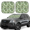 thumbnail image 2 of Picia Cute Frog 2 Piece Car Windshield Sun Shade Foldable | Foldable Sun Shield for Front Window Blocks UV Rays and Keeps Your Vehicle Cool-Large, 2 of 7