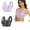 2PCS Purple+Gray, variant on Hjlmsx Seamless Push Up Bras for Older Women Wireless Posture Correcting Bra with Support Bra for Seniors Full Coverage Everyday Bra
