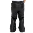 thumbnail image 5 of Wonder Nation Toddler Girls Faux Leather Pull On Flare Pants, Sizes 12M-5T, 5 of 5