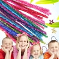thumbnail image 1 of WHAMVOX 200Pcs Glitter Crayons Multicolor Twisted Bar For Imagination Development Projects, 1 of 5