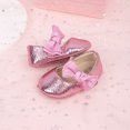 thumbnail image 6 of Yoyauz Baby Girl Mary Jane Shoes Anti Slip Rubber Sole Ballet Slippers Princess Dress Wedding Shoes Newborn Kids Shoes Toddler Shoes（0-12 Month）, 6 of 11