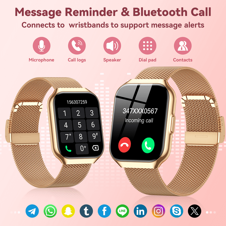Tikland Smart Watch for Women 1.96