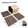 thumbnail image 2 of Piso deck PANEL DECORATIVO MADERA MARRON 9pz 30x30cm 0.81m2, 2 of 2