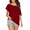 Wine Red, variant on Zeagoo Womens Off Shoulder T-Shirts Lightweight Short Sleeves Chic Tops Casual Summer Wear