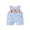 Blue, variant on Cenuakty Infant Boy Jumpsuit Back to School Cute Apple Letters Embroidery Plaid Romper Sleeveless Crew Neck Overall Pants