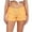 Yellow, variant on Women's Beach Shorts Comfy Drawstring Elastic Waist Casual Board Shorts With Pockets