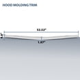thumbnail image 3 of Front Hood Molding Trim Fit For 2021 2022 2023 Cadillac Escalade ESV GM1235138, 3 of 10