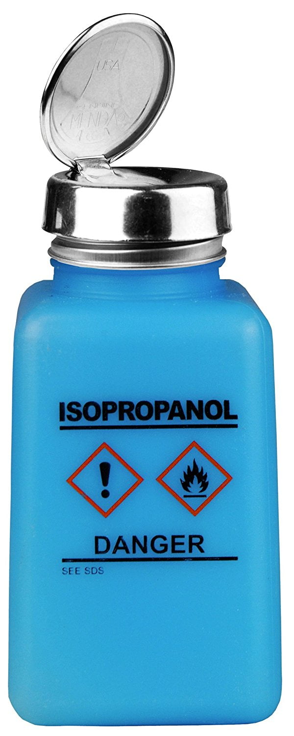 Menda 35735 One Touch Liquid Dispenser Pump Bottle, Isopropanol Printed