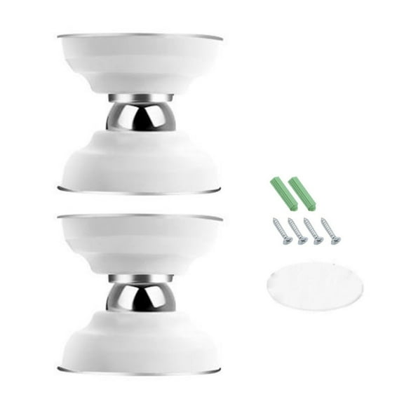 Yuventoo Auto Parts Magnetic Door Catch, 2 Pack RV Door Holder with Adhesive and Screws Magnet Door Stop for RV Camper Trailer Boat Home, White